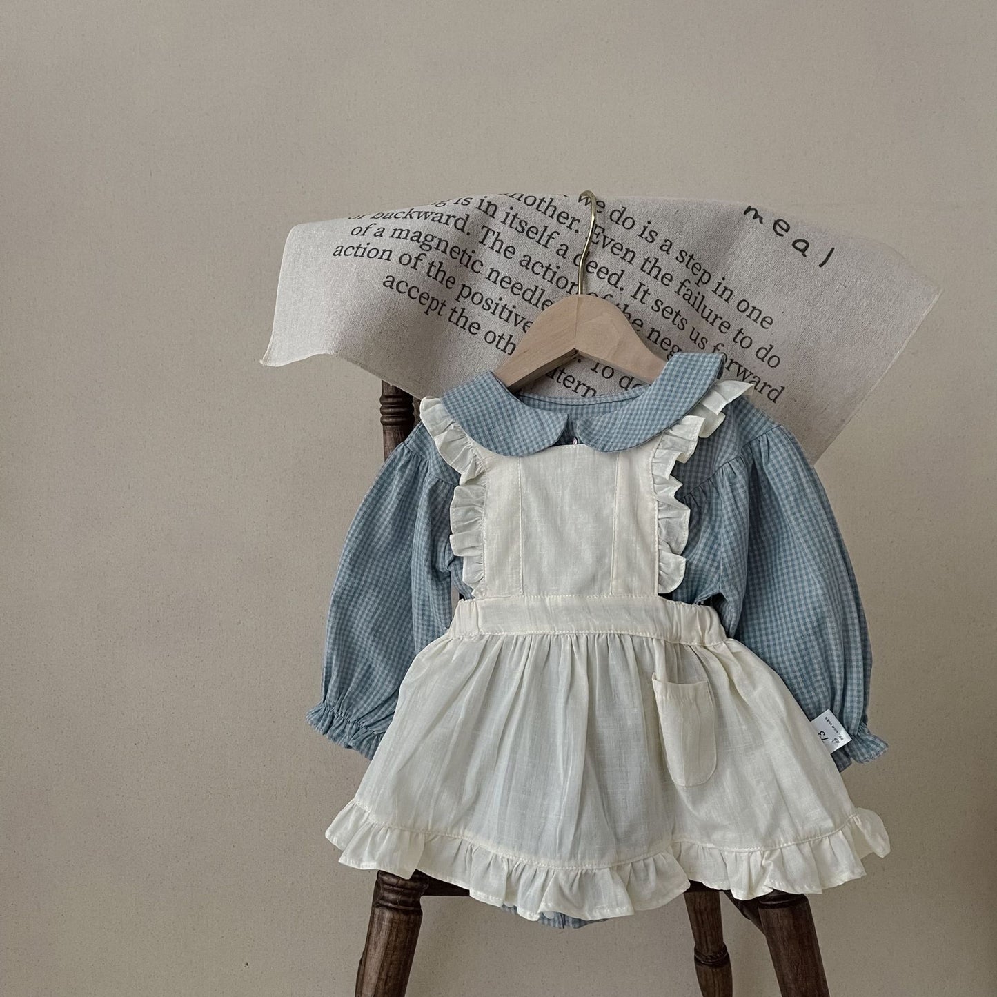 Plaid Long Sleeve Baby Romper