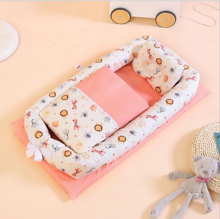 Foldable Portable Travel Crib – Anti-Pressure Cotton Travel Baby Bed