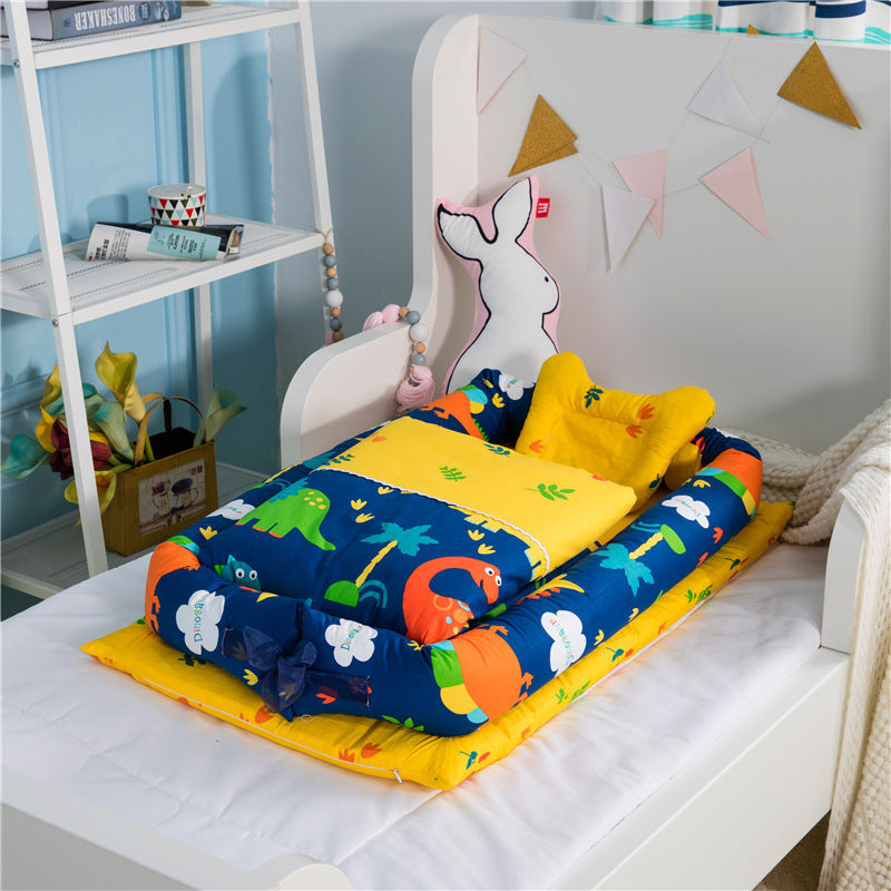 Foldable Portable Travel Crib – Anti-Pressure Cotton Travel Baby Bed