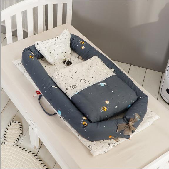 Foldable Portable Travel Crib – Anti-Pressure Cotton Travel Baby Bed