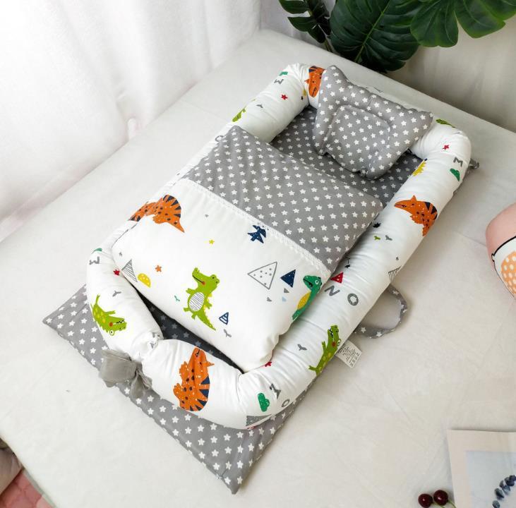 Foldable Portable Travel Crib – Anti-Pressure Cotton Travel Baby Bed