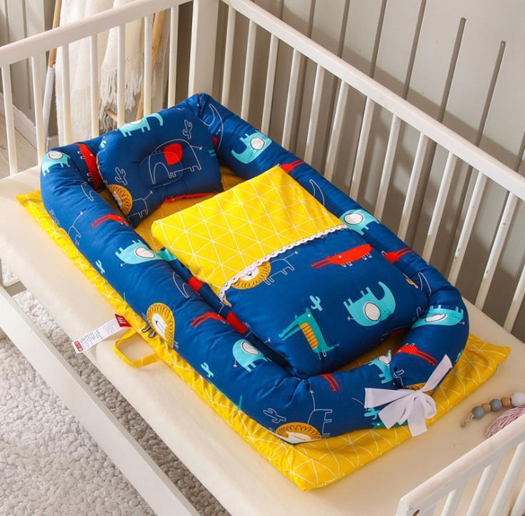 Foldable Portable Travel Crib – Anti-Pressure Cotton Travel Baby Bed