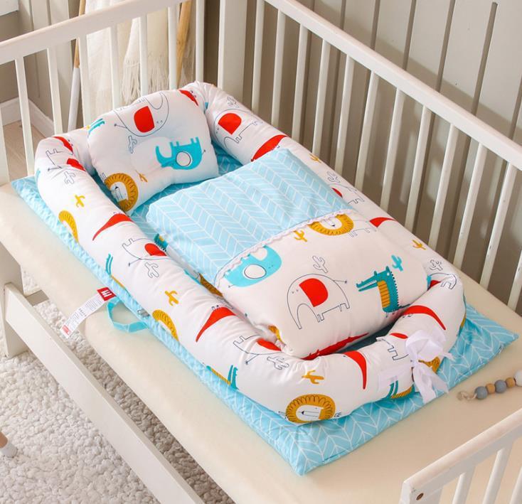 Foldable Portable Travel Crib – Anti-Pressure Cotton Travel Baby Bed
