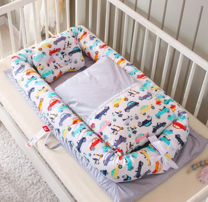 Foldable Portable Travel Crib – Anti-Pressure Cotton Travel Baby Bed