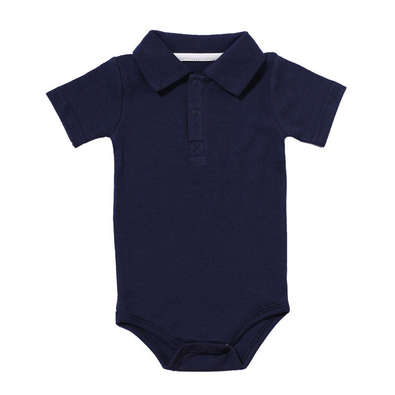 Classic Collared Cotton Baby Bodysuit – Soft, Stylish, and Easy to Wear