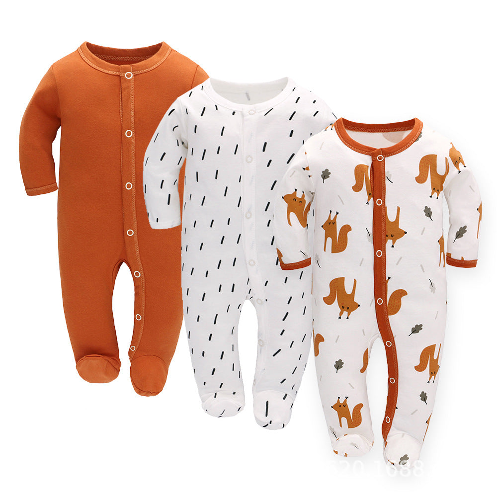 Cozy Cotton Long-Sleeve Jumpsuit