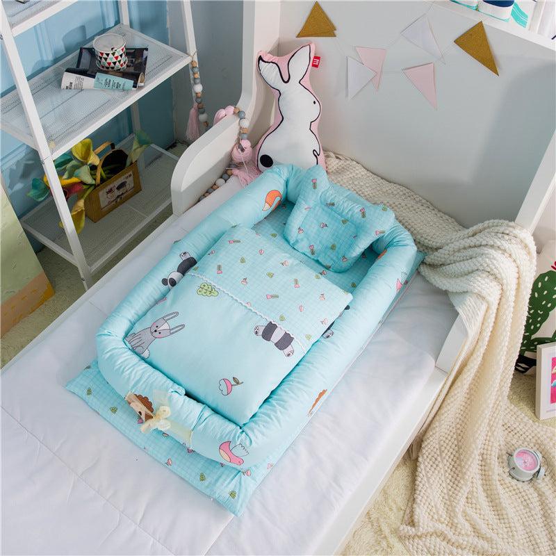Foldable Portable Travel Crib – Anti-Pressure Cotton Travel Baby Bed