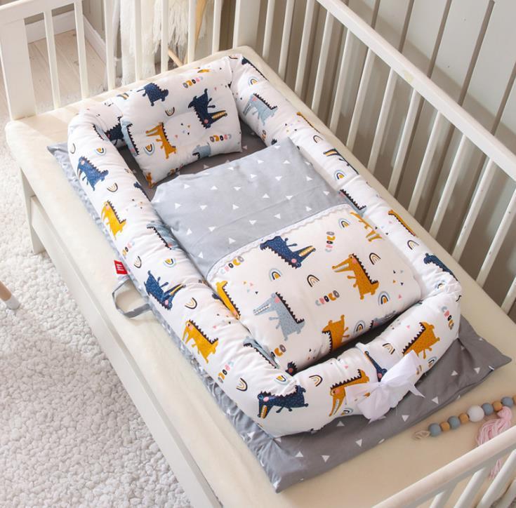 Foldable Portable Travel Crib – Anti-Pressure Cotton Travel Baby Bed