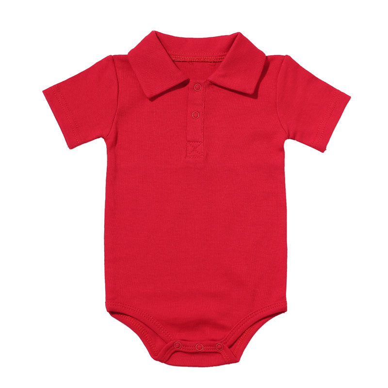 Classic Collared Cotton Baby Bodysuit – Soft, Stylish, and Easy to Wear