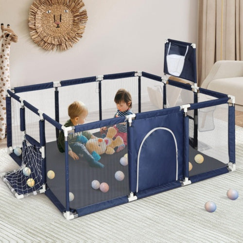 Large Foldable Baby Playpen with Ball Pit