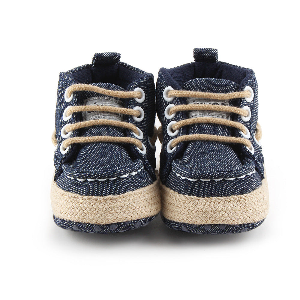 Denim Style Soft Sole Baby Shoes