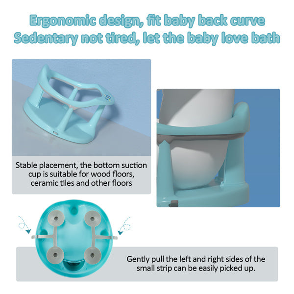 Non-Slip Baby Bath Chair for Happy, Safe Baths