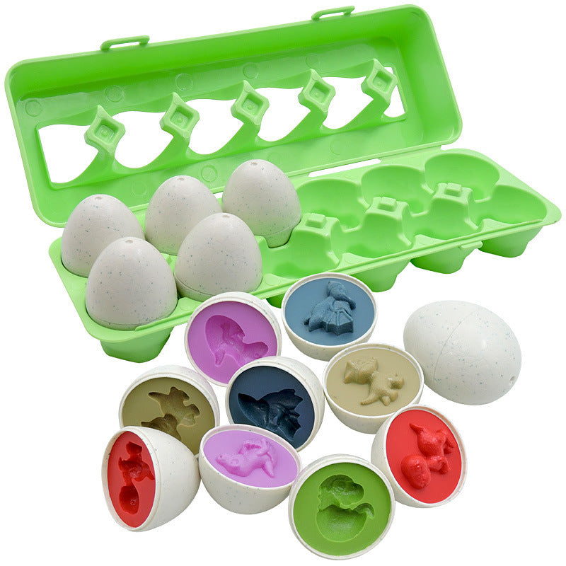 Educational Shape and Color Matching Egg Toy