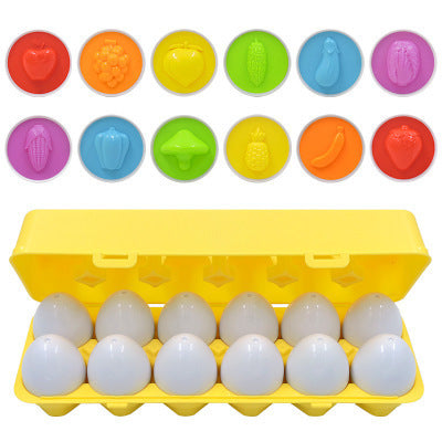 Educational Shape and Color Matching Egg Toy