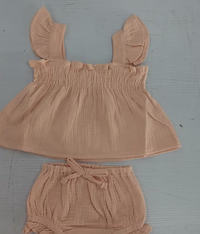 Cotton Sling Top and Pants Summer Set