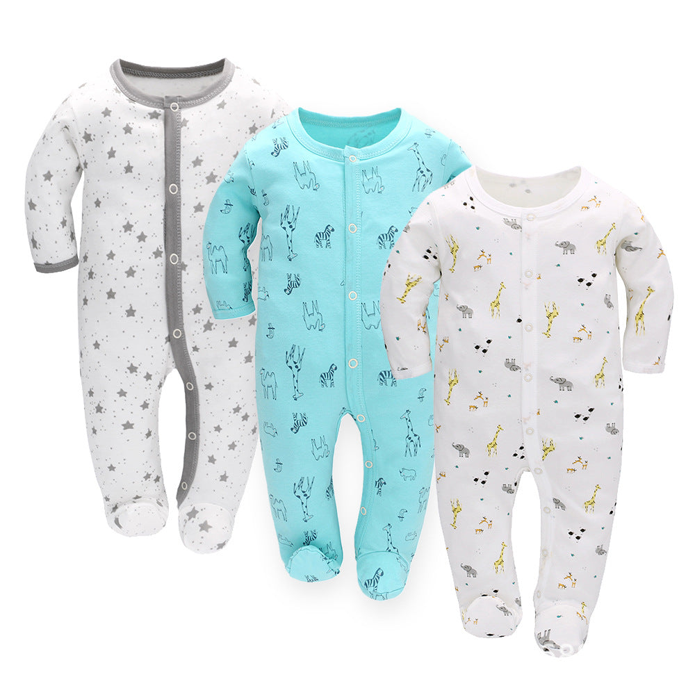 Cozy Cotton Long-Sleeve Jumpsuit