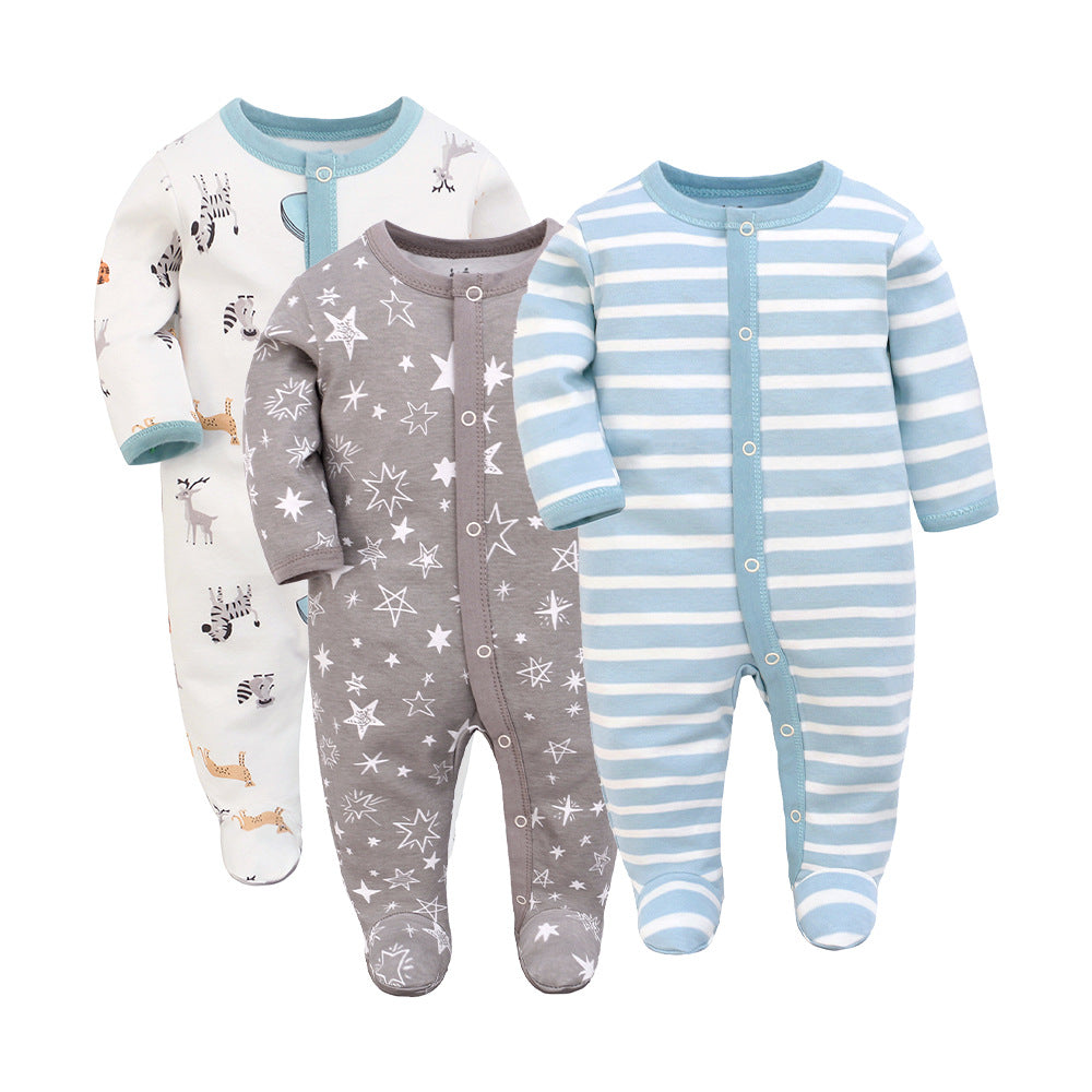 Cozy Cotton Long-Sleeve Jumpsuit