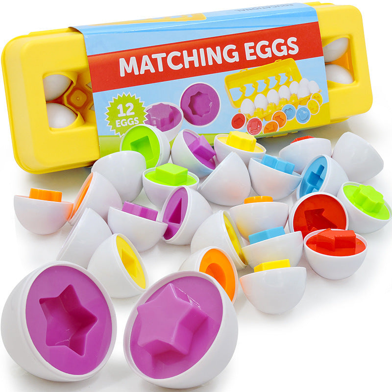 Educational Shape and Color Matching Egg Toy