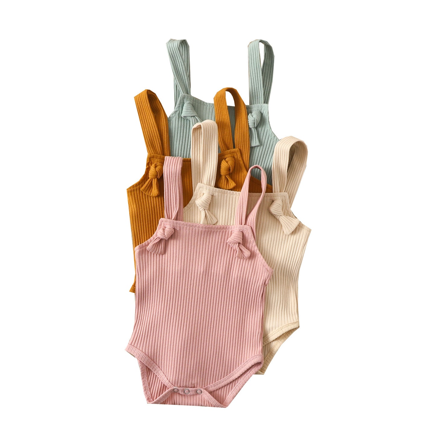 Earthy Cotton Strap Baby Romper