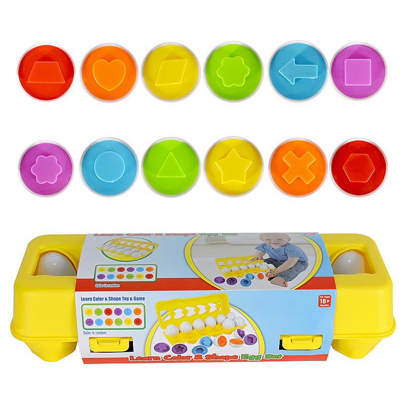 Educational Shape and Color Matching Egg Toy
