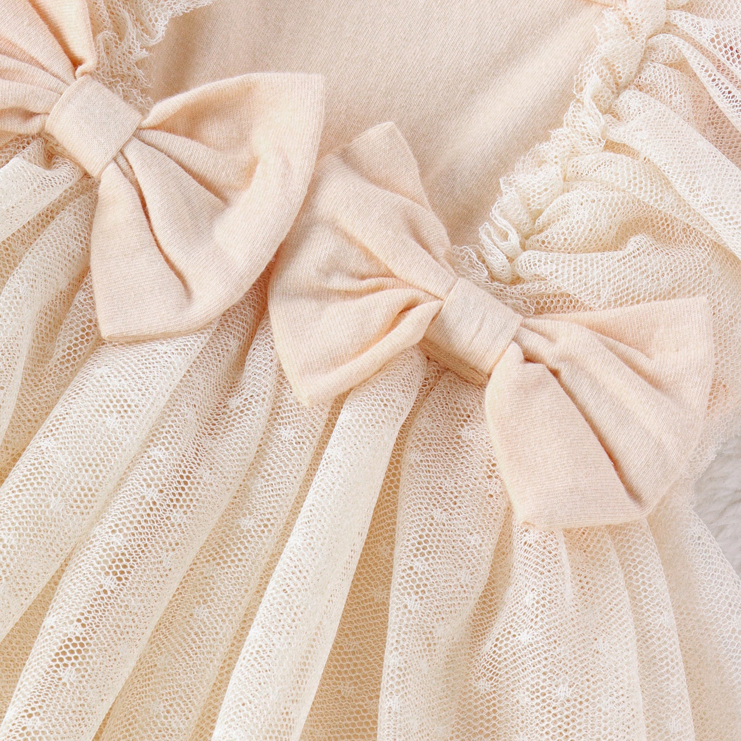 Princess Skirted Jumpsuit – Soft Cotton Bodysuit with Tulle Skirt
