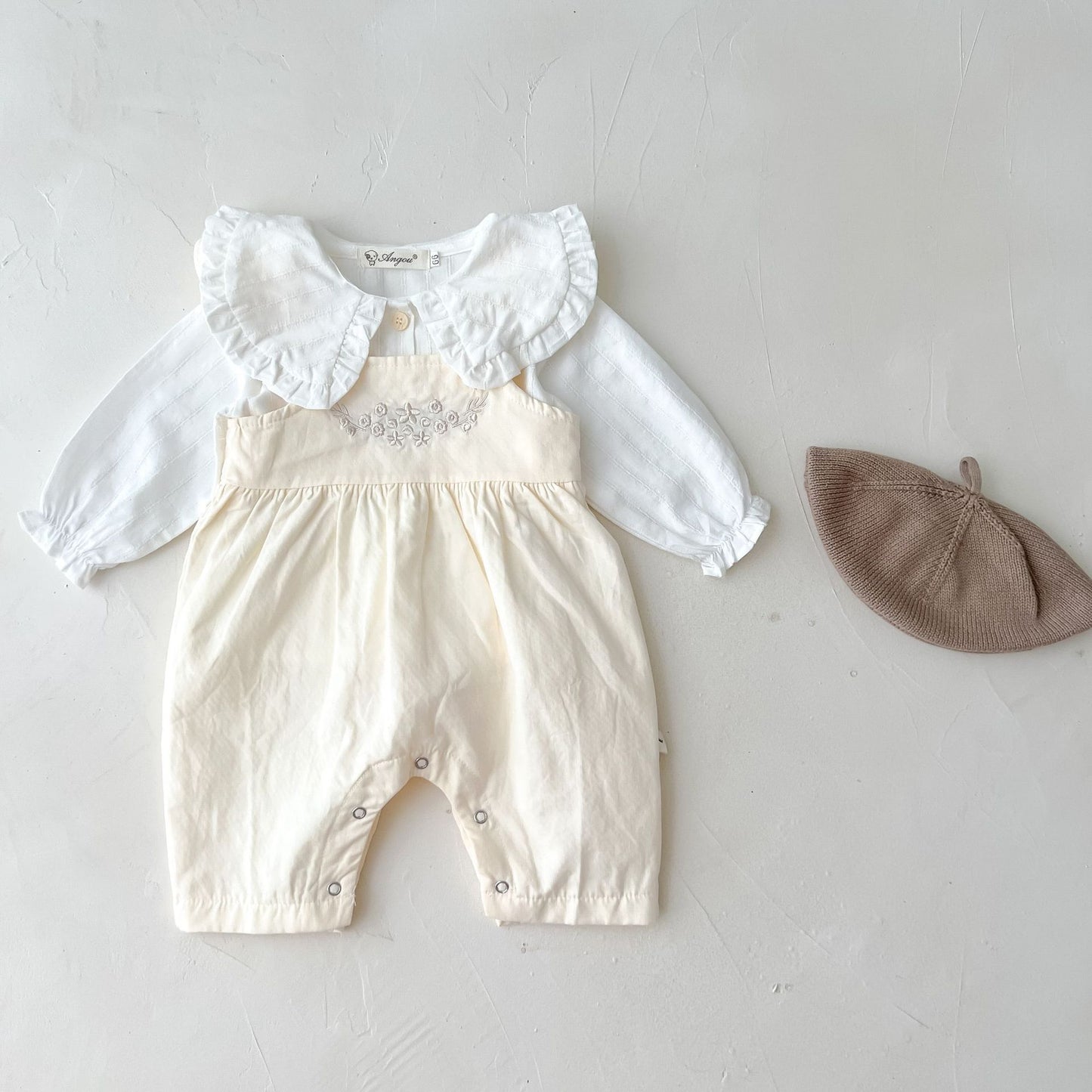 Adjustable Suspender Romper for Girls