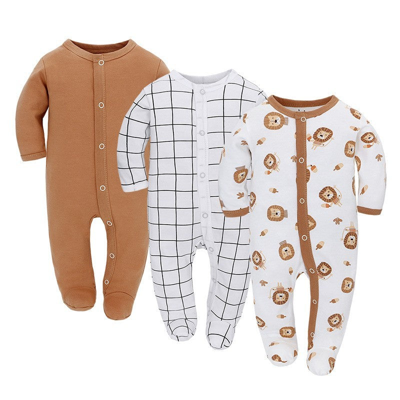 Cozy Cotton Long-Sleeve Jumpsuit
